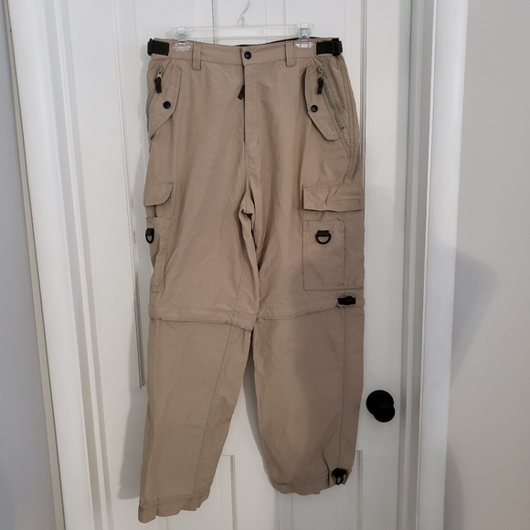 Vintage Emergency Exit Mens Convertible Cargo Pants SZ 34/31 Utility Hiking Camp - Picture 1 of 10